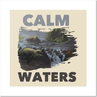 Waterfall Calm Posters and Art